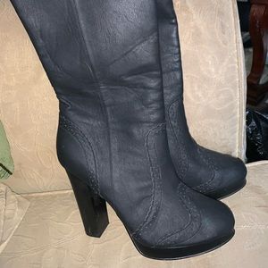 H&M tall matte black boots